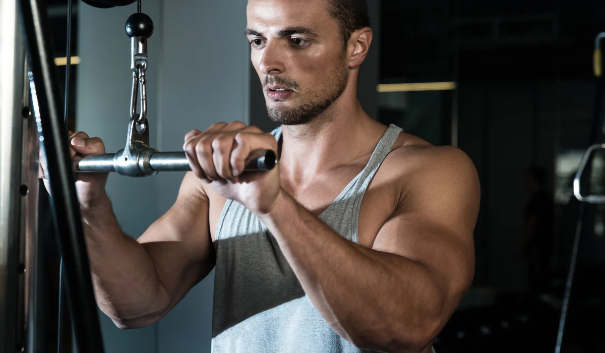 V Bar Tricep Pushdown